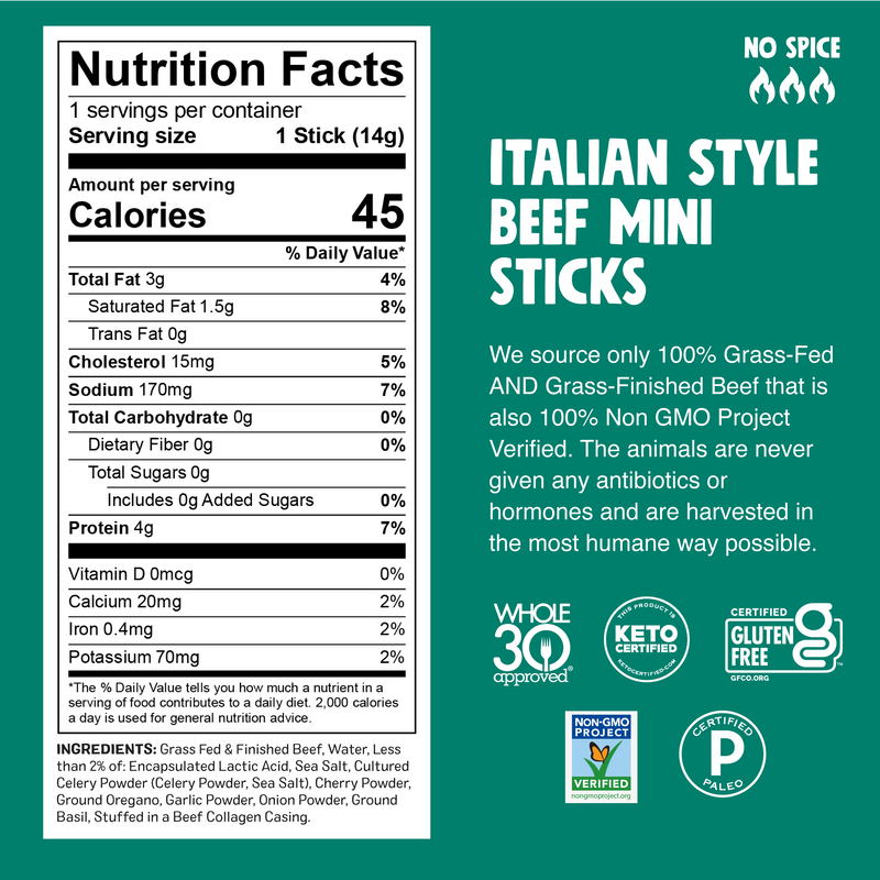 Italian Style Beef Chomplings Nutrition Facts