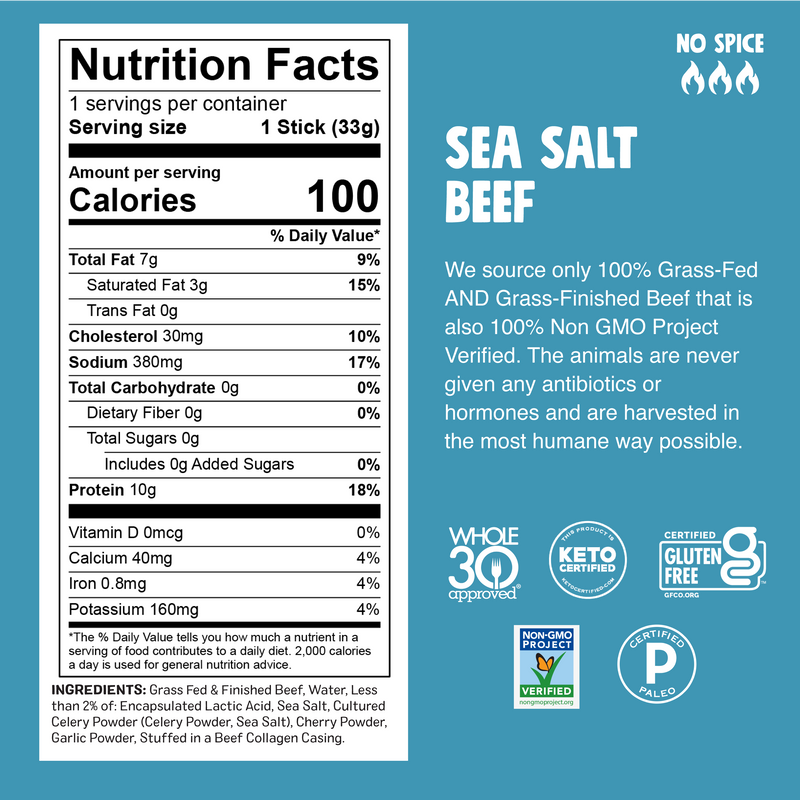Sea Salt Beef Nutrition Facts