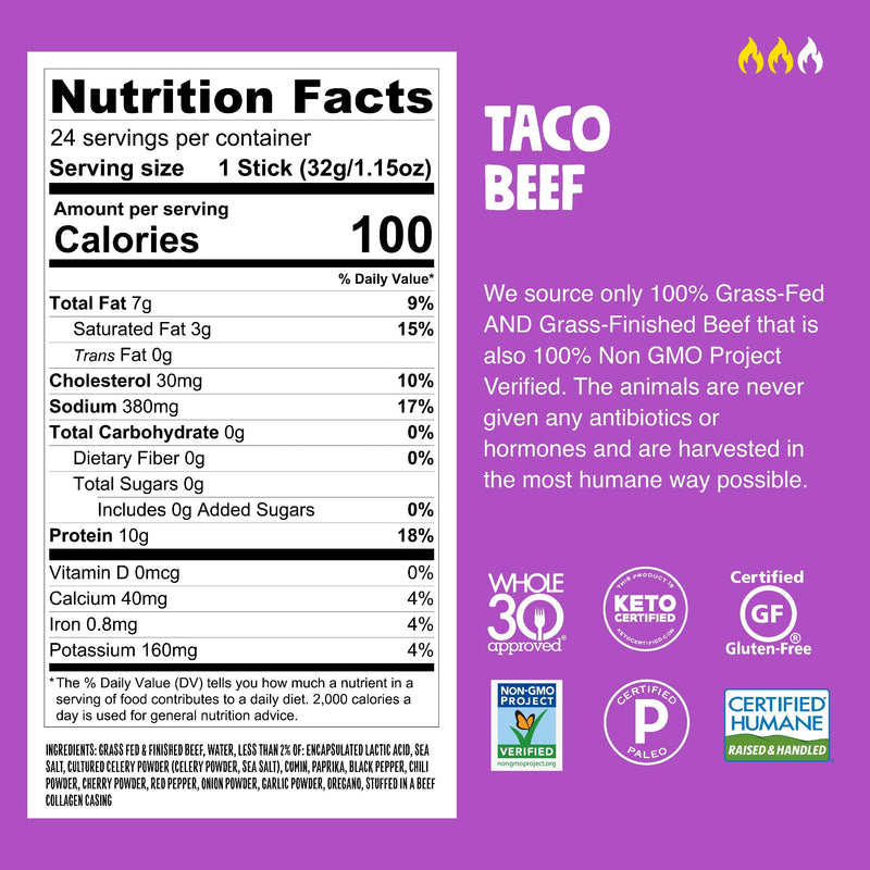 Taco Seasoned Beef Nutrition Facts